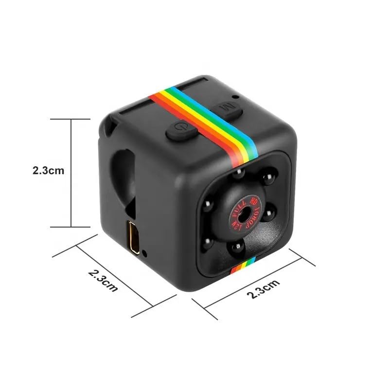 BOVTY 1080P Mini Spy Camera with Low Light Vision, Mini Portable Security Camera, Hidden Camera with Audio and Video Recorder for Home/Office Security Camera (Black) 6 41P9Hjp1AoL