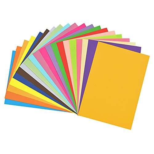 WENMER Colored Paper 100 Sheets A4 Colored Copy Paper Decorative Color Paper 20 Assorted Colors Paper for DIY Crafts Arts Print (8.3" x 11.7", 70 g/mÂ²)