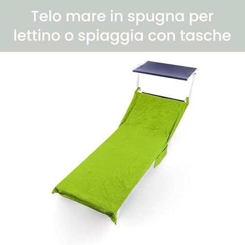INTRECCI Telo Mare in Spugna, Asciugamano da