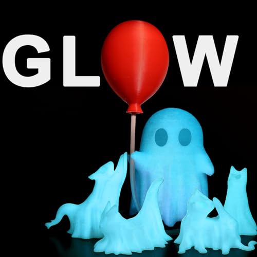 Image of Glow in the Dark PLA Filament, Glow Blue Filament 1.75mm, 1KG | Glow Blue PLA Filament Offers High-brightness Luminescent Effects and Superior Toughness