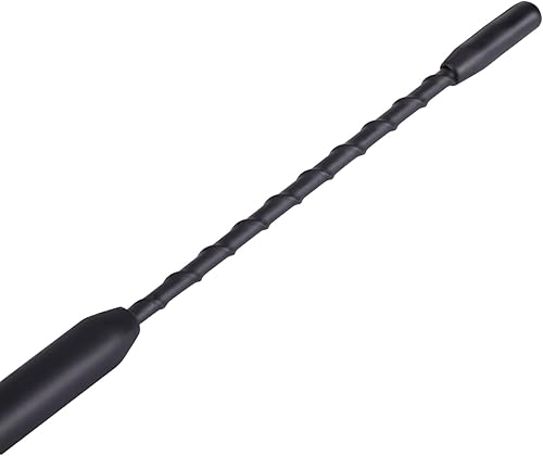 Miniatura 3 de Antena aérea, antena universal de 9 pulgadas de goma, repuesto de mástil antiruido, antena de radio FM aérea con accesorios de rosca de tornillo