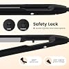 PRITECH Flat Iron Hair Straightener and Curler 2 in 1, Titanium Flat Iron with Negative Ions, Adjustable Temp(248F-450F) and Automatic Shut Off (Black)