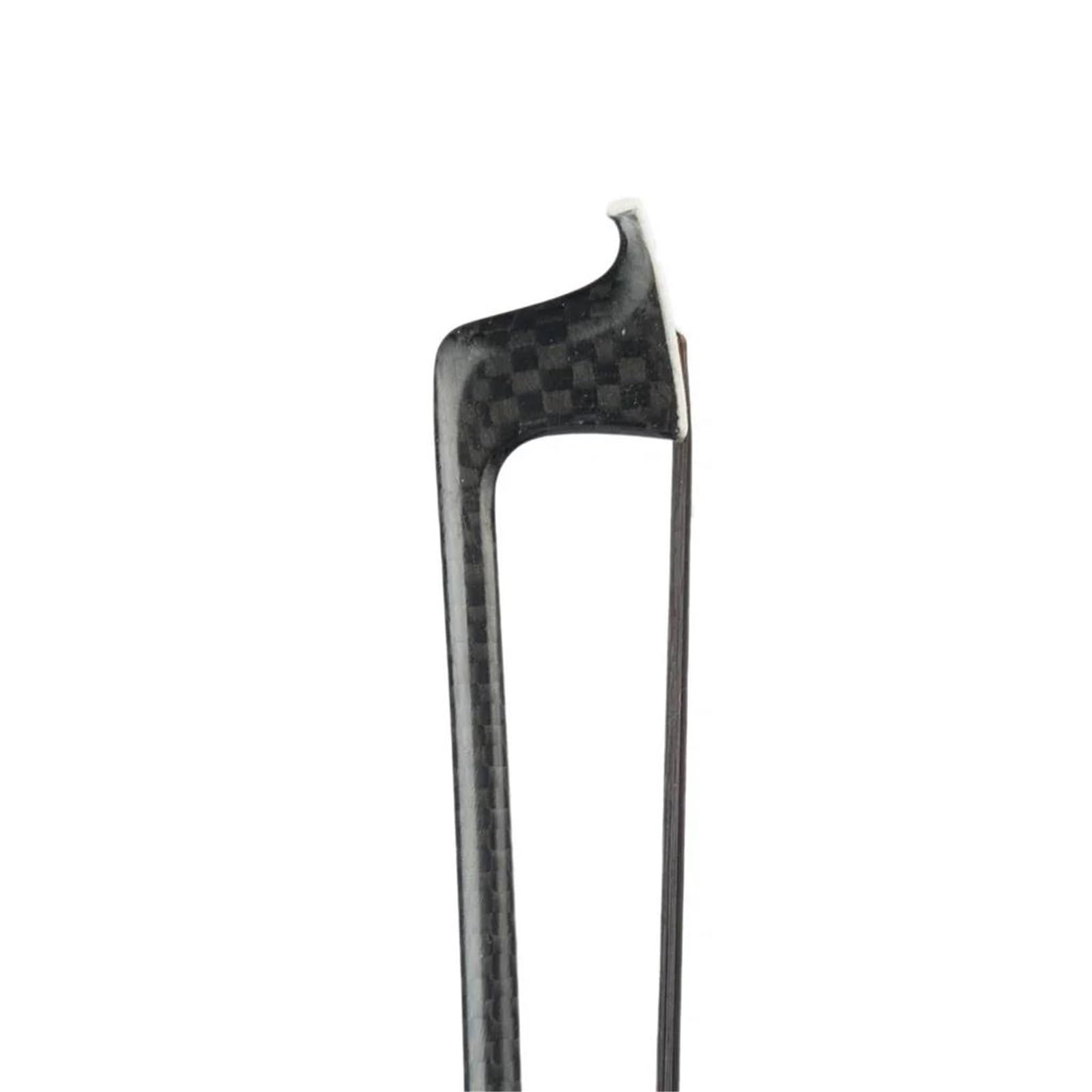 principiante Práctica Arco Violín Arco de fibra de carbono 4/4 piezas de violín accesorios de instrumentos de cola de caballo negra