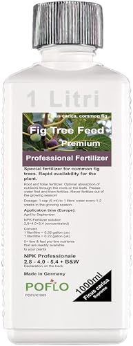 POFLO Fig tree Liquid Fertilizer NPK for Common fig, Ficus carica, Mountain Fig, Rock Fig (1000ml)