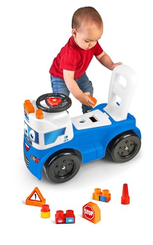Motofeber Police d'État 3 en 1 : porteur bébé avec blocs de jeu éducatifs