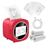 LENGTOUQ AI Voice-Powered Sticker Maker for Kids, Smart Mini Thermal Printer with 6 Art Modes and 3 Rolls Paper...