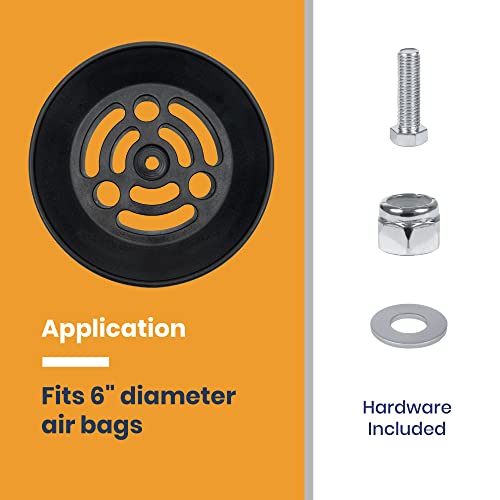 Image of TORQUE Airbag Air Bag Spring Cradle for 6 inch Diameter Convoluted Bellow Style Air Bags, Torque and Firestone Air Spring Suspension Kits (Replaces Daystar KU09140BK) (TR3004)