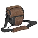 Außenmaße Kameratasche: 17 x 20 x 13 cm (BxHxT); Innenmaße Kamerafach: 15 x 16 x 10,5 cm (BxHxT) (konisch zulaufende Tasche)