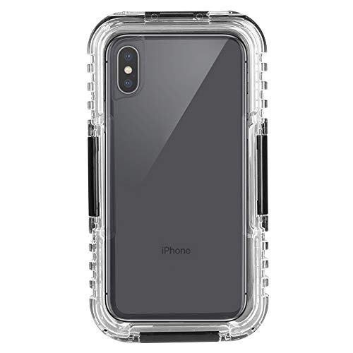 Hard Fully Sealed Waterproof Case Heavy Duty Protection Underwater Case For Iphone Xs (Black) #TOP1