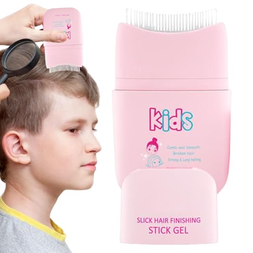 Pein -Wax Stick, pomada de peatillo compacta, para el cabello no grasiento, peinado, fácil de usar, rosa, para retoques rápidos