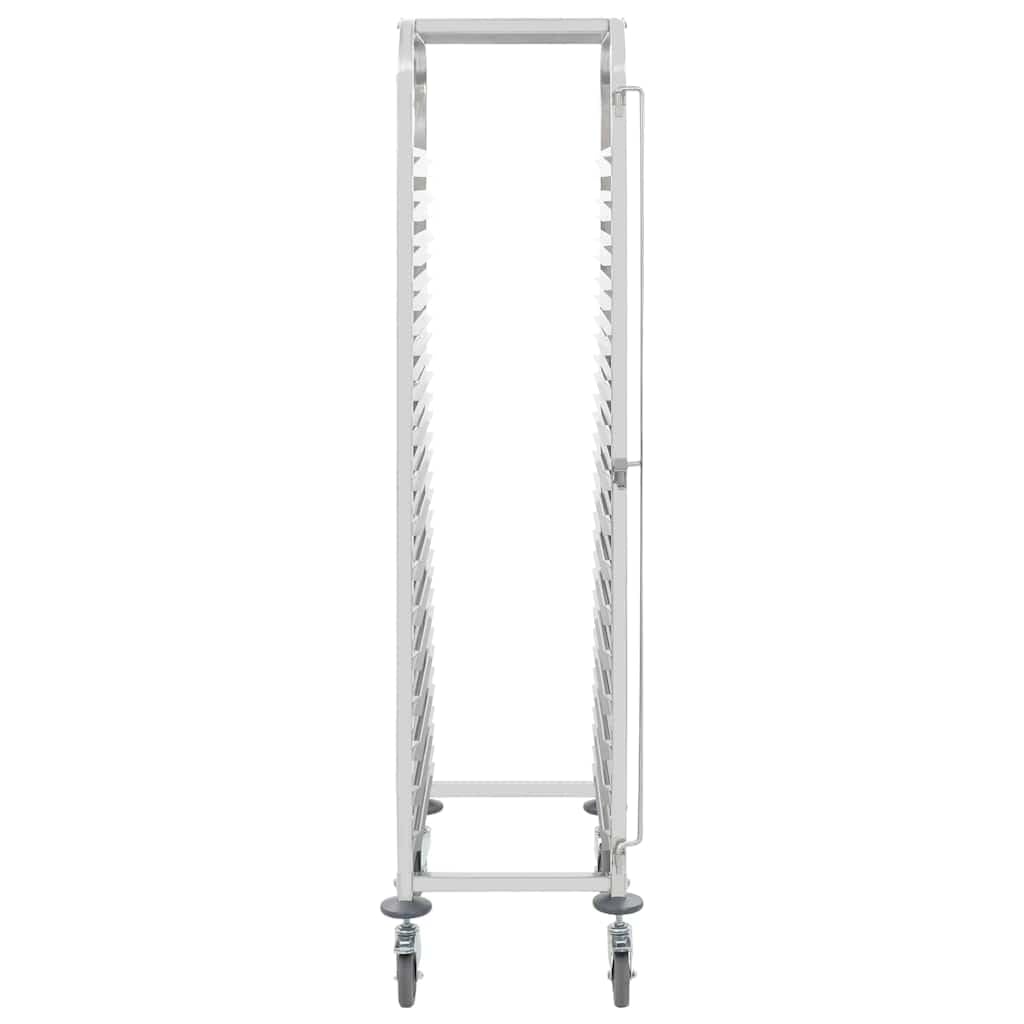 vidaXL Carrito de Cocina 16 Bandejas 38x55x163 cm Acero Inoxidable Cocina Mobiliario Hogar Hostelería Práctico Ruedas Giratorias Robusto Estable