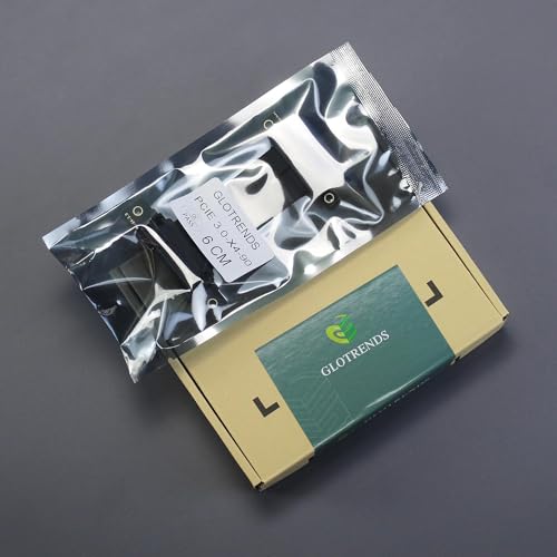 GLOTRENDS 60mm PCIe 3.0 X4 Riser Kabel für M.2, WiFi, Firewire, USB, Soundkarten, etc