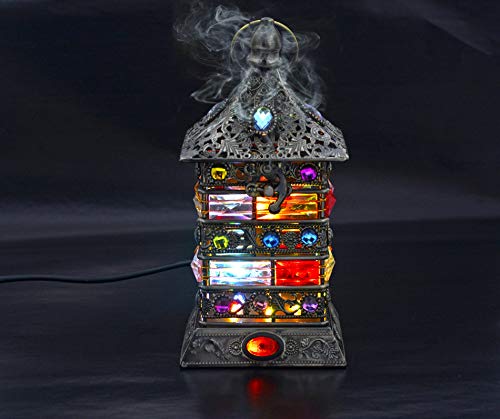 Am Led Electric Incense Burner – Bakhoor Insence Holder - Frankincense Resin Burner - For Home Decor, Study, Bedroom, Yoga, Spa & Aromatherapy - 8” Tall (Bronze) #TOP2