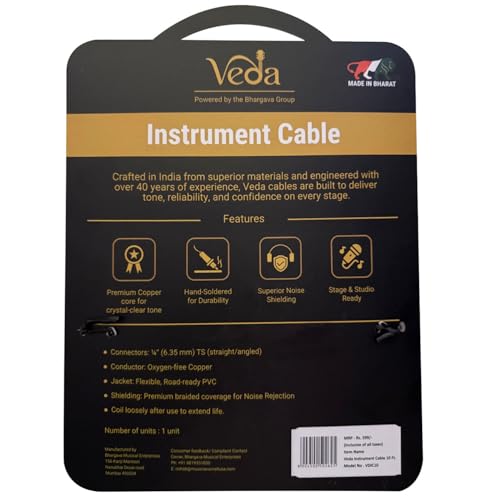 Câble de guitare 3m Veda pour libérer l'émotion de vos notes de musique - 2
