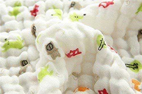 Image of BABY STATION Muslin Cotton Face Towels for Newborn Baby Extra Soft Hankies Reusable Napkins for Infants Toddlers (Pack of 5) White 30 * 30