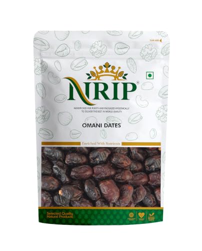 Image of NRIP Premium International Omani Dates 200g | Khajur, Khajoor | Dry Fruits | Healthy Snacks | Dry Dates | No Preservatives