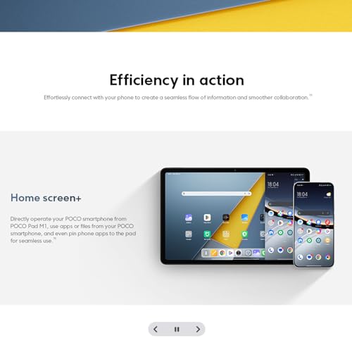 Tablette tactile Xiaomi POCO Pad M1 8Go RAM WiFi Écran 12.1 2.5k Snapdragon® 7s Gen 4 12000mAh - vue 10