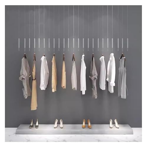 Cintres suspendus hauteur réglable pour dressing moderne