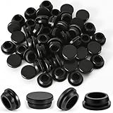 50 Stück Gummistopfen, Lochstopfen, T-förmiger Silikonstopfen, Verschlussstopfen, Rund Silikonstopfen Gummistöpsel, wasserdichte Gummi Stopfen, 8 mm Durchmesser, für Möbel, Kabel, Auto, Wasserleitung