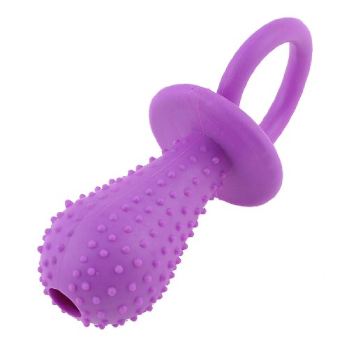 Ruilogod Purple Nipple Design Bell Sounding Pet Dog Yorkie Play Toy Molar Tool (id: a44 9ca 8eb 0ae 4cf (id: a44 9ca 8eb 0ae 4cf