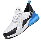 laufschuhe test 2019  Mabove Laufschuhe Herren Damen Turnschuhe Sportschuhe Straßenlaufschuhe Sneaker Atmungsaktiv Trainer für Running Fitness Gym Outdoor(Weiß Blau LT,43 EU)