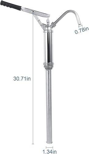 Miniatura 6 de GOTOTOP Bombas de barril accionadas a mano, kit de bomba de tambor de acción de palanca con boquilla extraíble de transferencia de combustible