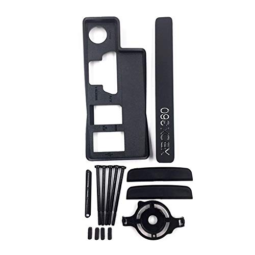 New Replacement Top Upper & Bottom Cover Full Housing Shell Case Cover With Kits For Xbox 360 Slim Console Black #TOP4