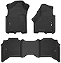 Husky Liners | X-ACT Contour Series | Front & 2nd Seat Floor Liners, Black | 53638 | Fits 2019 - 2022 Ram 2500/3500 Crew Cab