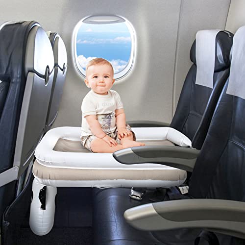 Cionic Inflatable Airplane Bed For Kids, Toddler Travel Bed, Portable Baby Bed, Infant Air Mattress Fits Airplane Economy Seats, Car Train #TOP1
