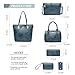 2E-youth Designer Purses and Handbags for Women Satchel Shoulder Bag Tote Top Handle Bag (5C-Denim Blue)