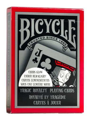 Bicycle Tragic Royalty Baraja de Cartas de Poker Fluorescentes, Unico