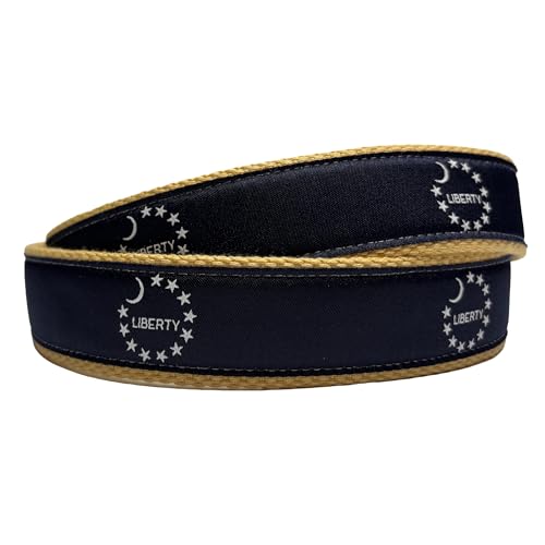 Image of Charleston Belt SC Palmetto Moon Genuine Leather State Flag Ribbon Belt