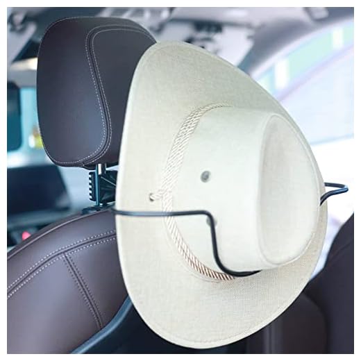 Keyiduid Cowboy Hat Holder, Cowboy Hat Rack for Truck/SUV, Car Coat hanger (Black)
