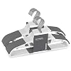 bomoe Kledinghanger set Edvin Wit/Grijs – 20 Universele Kleerhangers – Ruimtebesparende Metalen Hangers voor Pakken…