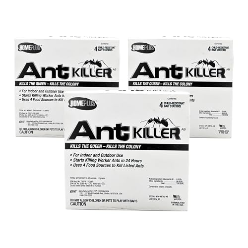 Homeplus™ Ant Killer AB, Metal Bait Station, Ants Killer for House, Ant Traps Indoor & Outdoor, 12 Pack