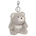 GUND Snuffles Teddy Bear Stuffed Plush Keychain, Grey, 5"