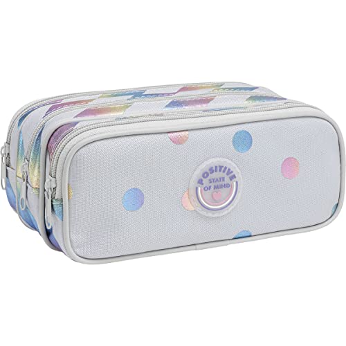 Tilibra - Estojo Triplo Grande Académie Listras e Poás Metalizado