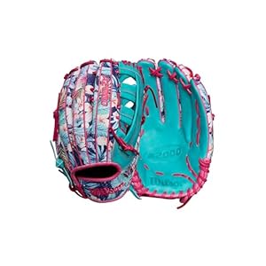 Wilson Spring 2025 Randy Arozarena RA56 12.75” Game Model Outfield Baseball Glove - Left Hand Throw, Floral/Flamingo/Teal product image