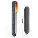 GERmanikure Genuine Patented Czech Crystal Glass Double Sided Manicure Pedicure Mantra Nail File in Protective Leather