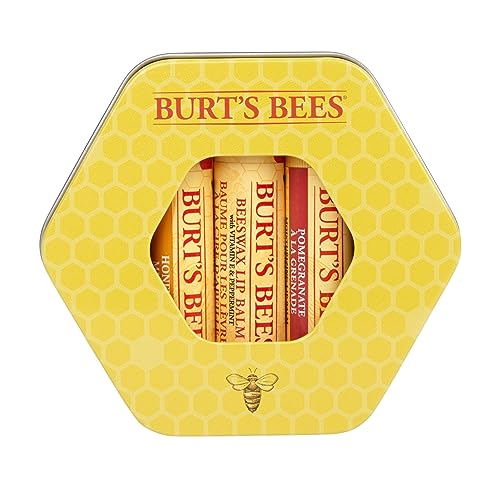 Burt's Bees Trio Tin Lip Balm (szklany balsam do ust, do wszystkich rodzajów ust) 500587