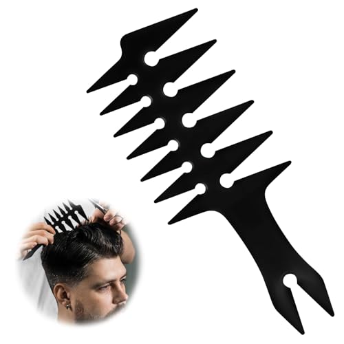 Peine doble cara amplio y fino para hombre miniatura 1