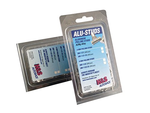 H & S Autoshot Uni-Stud AL/SI 6.0mm, 250 Count (UNI-1262)