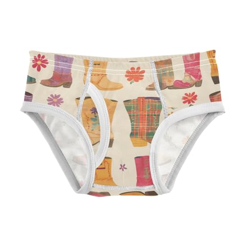 KLL Western Boots Design Boho Scotland Little Boys Comfort Briefs Cute Undies