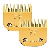 Sodaer 2 Pack 7 Blade Dog Grooming Clipper Replacement Blades,Compatible with Andis Size-Cut Length 1/8