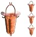 Monarch Pure Copper Funnel Rain Chain, 8-1/2-Feet Length