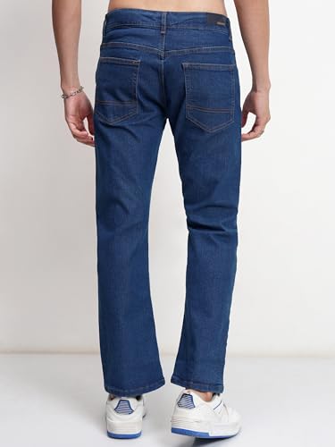 Image of Highlander Men's Straight Fit Jeans | Mid Rise | Stretchable Fabric | Designed for Comfort & Ease of Movement | Jeans for Man