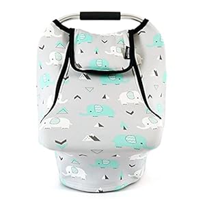 ACRABROS Car Seat Covers for Babies,Winter Infant Carseat Cover Canopy for Boys and Girls,Super Stretchy Adjustable…