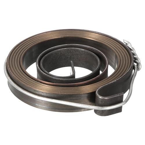 Image of uxcell Drill Press Spring Drill Press Quill Feed Return Coil Spring Assembly Spring Steel Chemical Blackening Finish 680mm Expand Long 34 x 6 x 0.65mm 1 Pcs