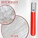 FLAMIA & JABZ Stripping Knife for Dogs, Right Handed, Stainless Steel with Plastic Grip (Fine)