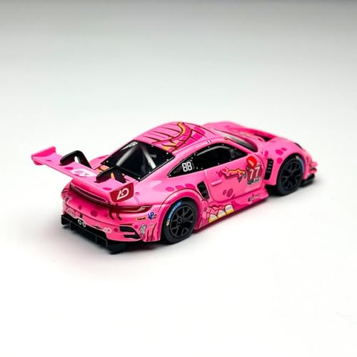 Image of MINI GT 1:64 Porsche 911 GT3 R #77 inchRoxy AO Racing 2024 IMSA Road America, Pink, Mijo Exclusives